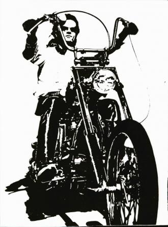 biker screen print