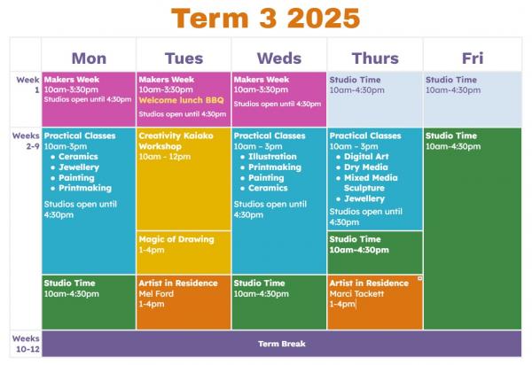Term 3 Timetable