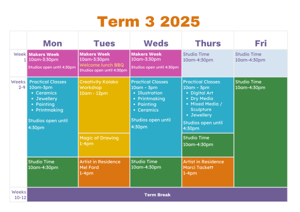 Term 3.25 Term Calendar