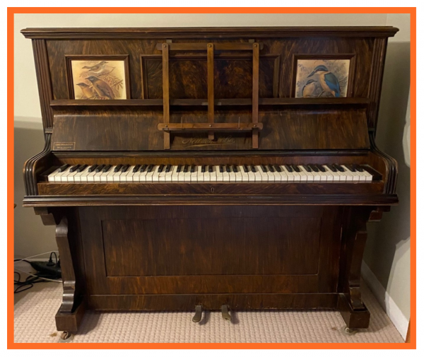 Piano framed
