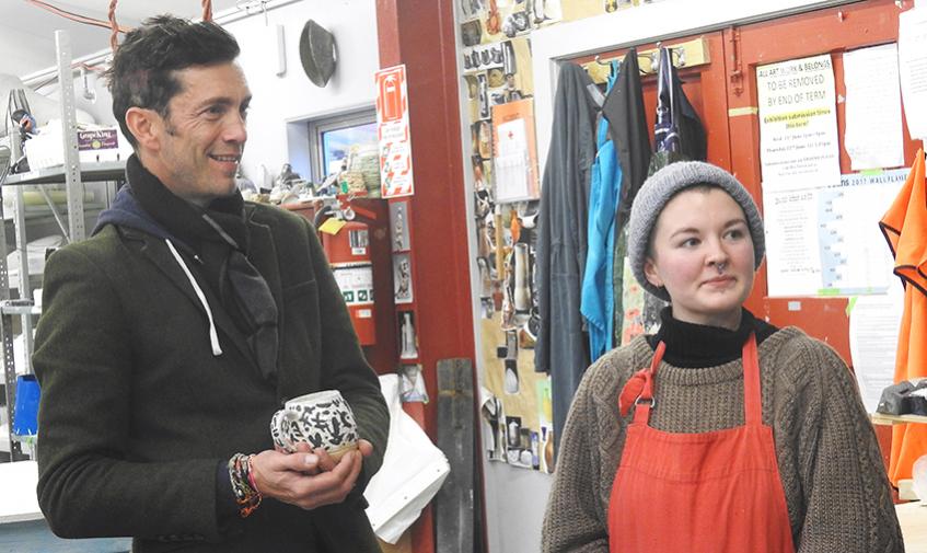 Royd Tolkien with TLC student Morgan Linforth