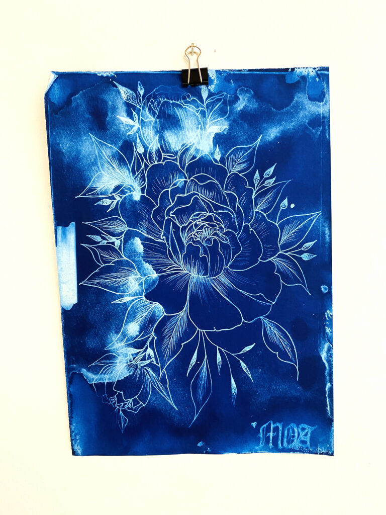 The Learning Connexion Art Programme Creative Art School Printmaking Classes Cyanotype 4