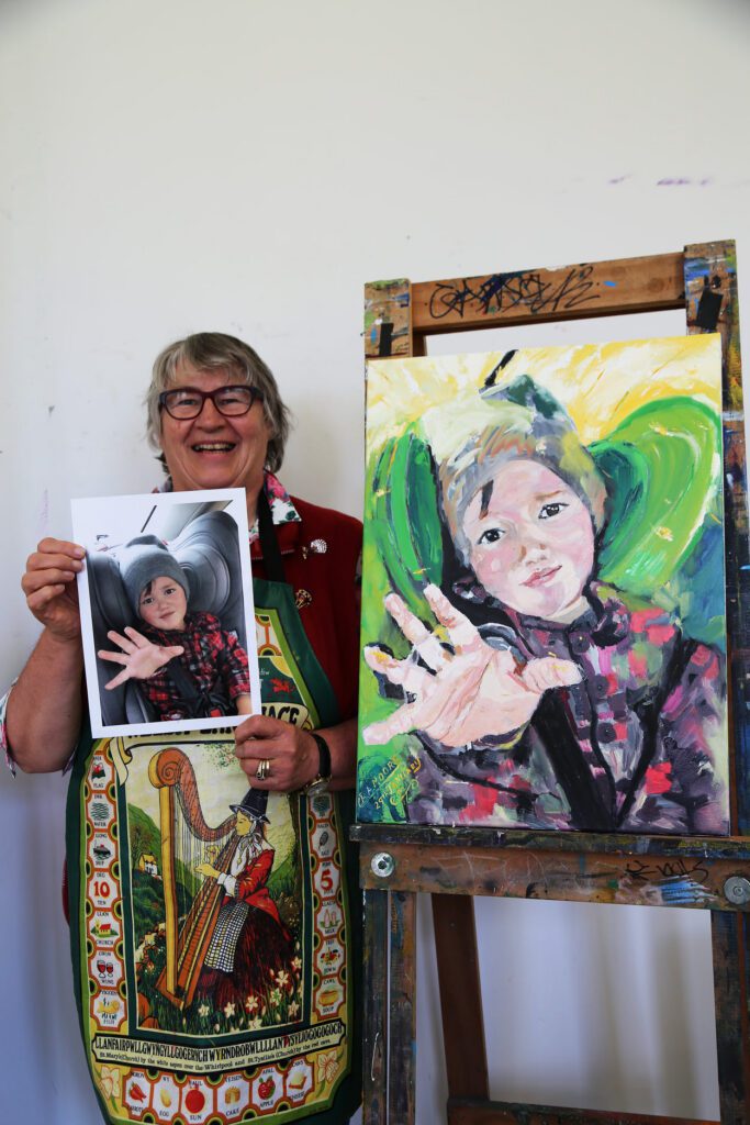 The Learning Connexion Art School Creative Art Programme 2021 Promotional Beverley Moore figurative painting 1
